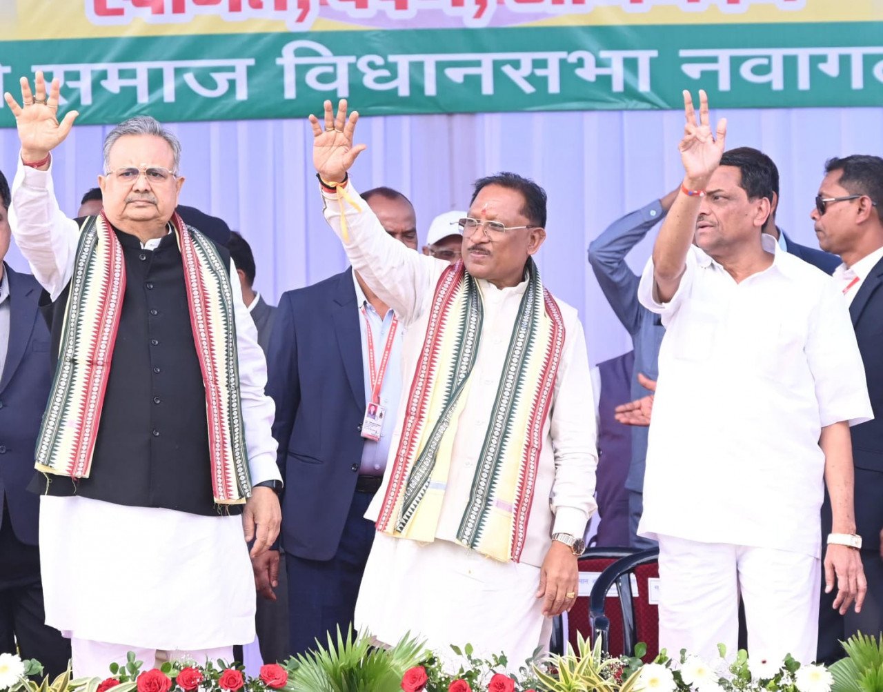 रायपुर : मुख्यमंत्री श्री विष्णु देव साय ने नवागढ़ में 209 करोड़ रूपए के विकास कार्यों का किया भूमिपूजन और लोकार्पण