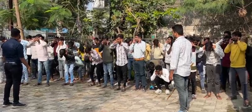 नए साल से पहले बदमाशों की परेड, एसएसपी ने दी समझाईश