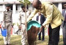 रायपुर : राज्यपाल श्री रमेन डेका ने कलेक्टर कार्यालय परिसर में किया एक पेड़ माँ के नाम पर पौधे रोपण